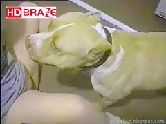 Big butt mom nailed her chubby cunt with dog sex