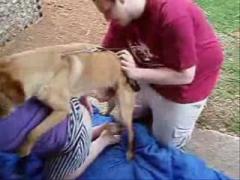 Dog fuck woman hardcore