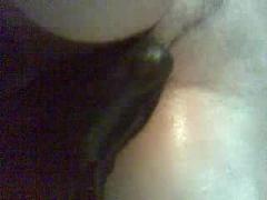 Amateur big tits slut let dog lick her pussy