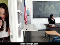 School girl Nikki has fun with the teacher - HD Video  Pornbraze.com