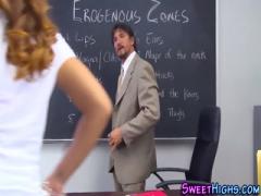 Schoolgirl rides teacher - HD Video  Pornbraze.com