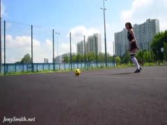Jeny Smith playing some football - HD porn video | Pornbraze.com