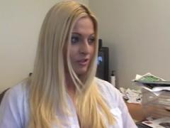 Blonde Girl Giving Hot Head In The Bathroom