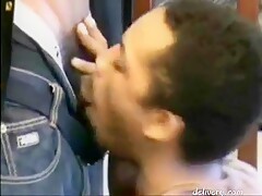 Tall Skinny Black Boy Cums In Very Pretty Mouth