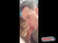 Hot guy swallows big load