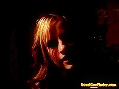 Video for wankers - Blonde on cam undressing