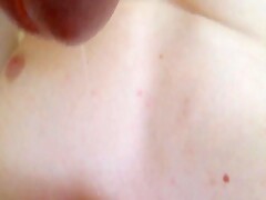Creamy close-up cum swallowing with slo-mo!