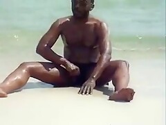 jerking off at the beach