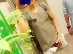Dare to JO in a public restroom