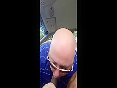 Sucking hard black cock early morning at the park