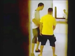 Str8 spy guys in public toilet