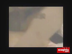 Girl screaming & moaning DP! cuckold slo mo