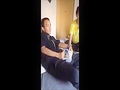Straight Guy Masturbates In Front of his Mates