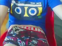 Cute teen wank in bedroom