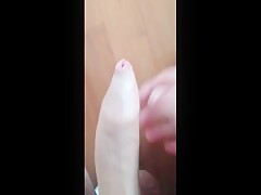 Long tight foreskin spiling cum