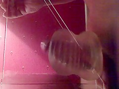 Daddy cum huge and moaning