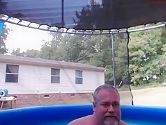 Naked Pool Dad