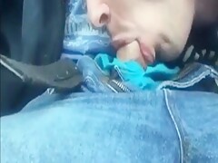 Il suce en voiture