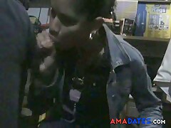 tenant sucks supers dick in the basement