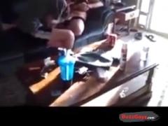 Bro Filming His Roommate Get Sucked by Young Guy