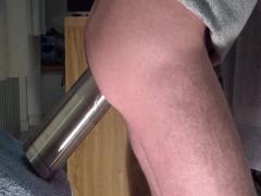 Real steel - hard anal work with hard dildo