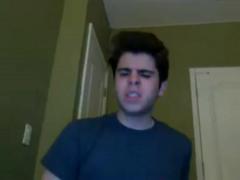 Cute Guy Flashes Cock on Webcam