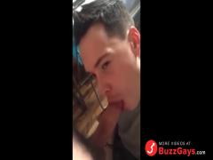 Hot guy swallows big load