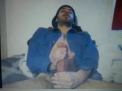 young huge dick latin shoots a hot cum load