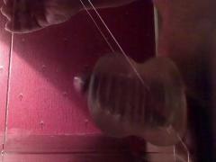 Daddy cum huge and moaning