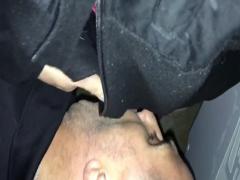 Older Admirer in Adult Bookstore fun! Gloryhole ABS booth