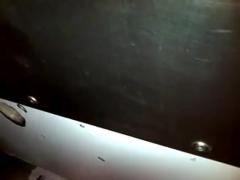 Glory hole cock sucking with cum swallow..