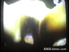 0ld VHS home me and my girl cumshot in her hairy pussy
