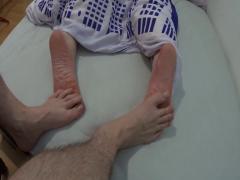 playing footsies with my best friend