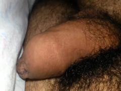 Process erection of my cock in the bed (22 year old)